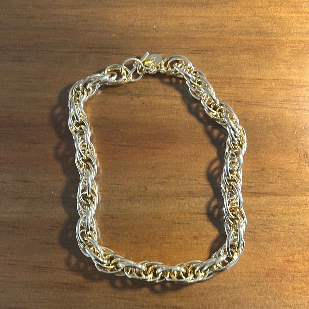18” gold necklace